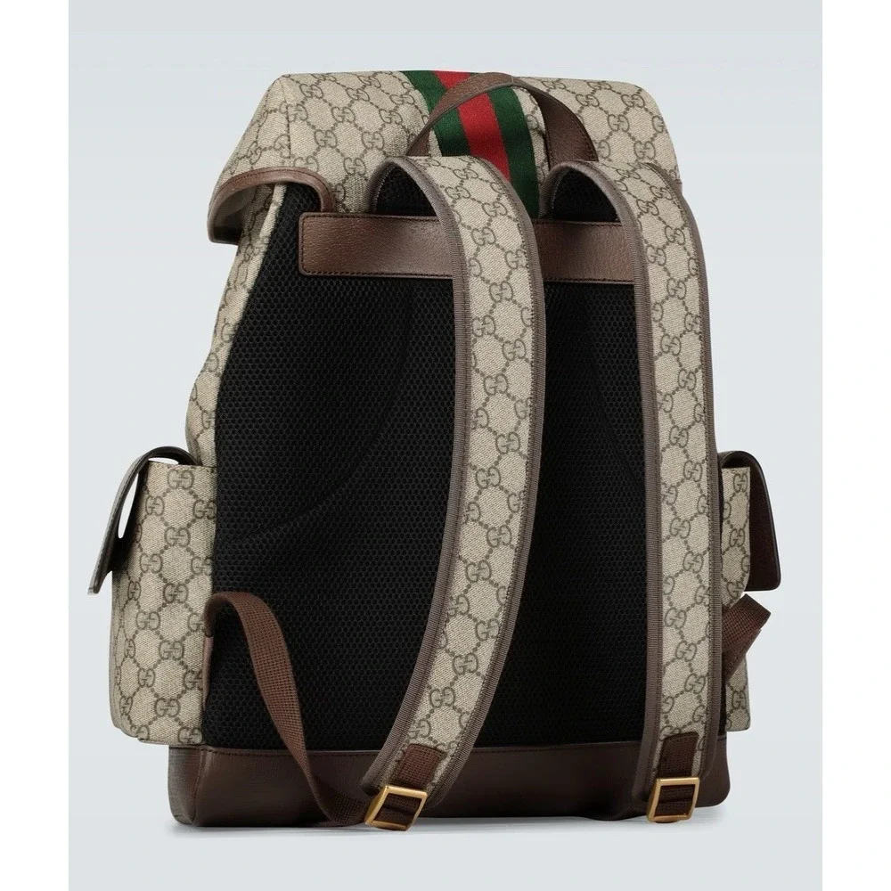 GUCCI Ophidia GG Supreme daybag Backpack 598140HUHAT8564 canvas leather Beige